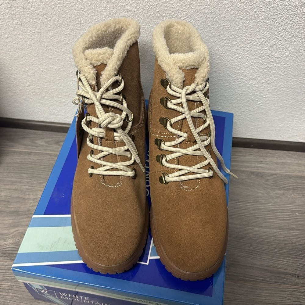 WHITE MOUNTAIN Womens Glory Lace-up Boots - Picture 4 of 6